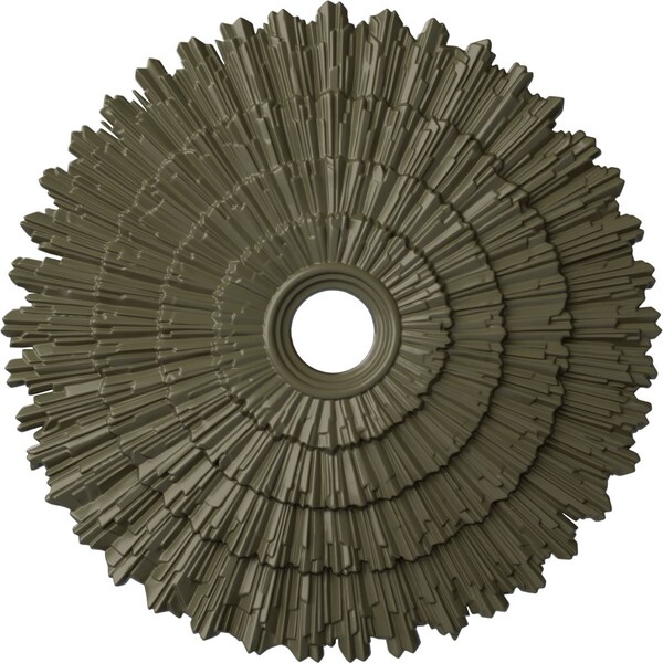 Ekena Millwork Eryn Ceiling Medallion (Fits Canopies up to 4"), 24 3/4"OD x 3 1/4"ID x 1 7/8"P, Painted Turtle CM24ENPTF - main
